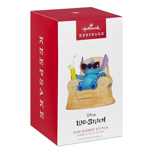 Image of Hallmark Keepsake Disney Lilo & Stitch Ornament - Sun Kissed Stitch Design
