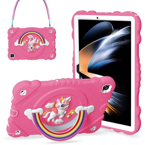 Coque Samsung Galaxy Tab A9+ Plus et A11+ pour Enfants avec Bandoulière