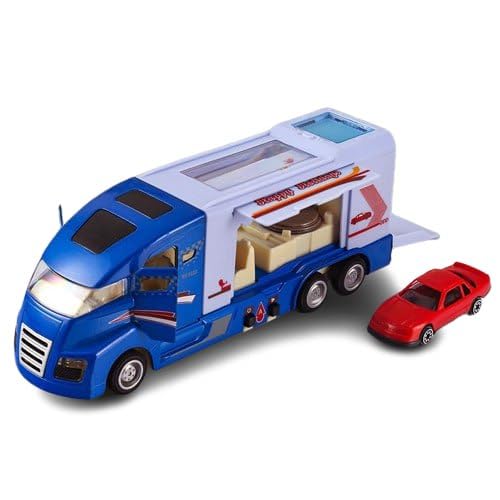 Shivaaro Toy Car Transporter Truck with Mini Car - Multicolor Diecast Vehicle Playset for Kids 1