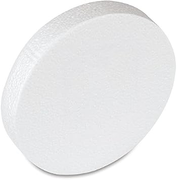 6 inch Smooth Craft Foam disc Pack of 12