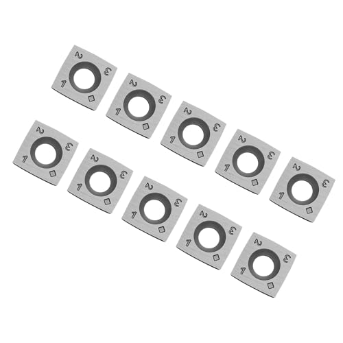 DONGGUA 10pcs 15x15x2.5mm R150 Carbide Inserts Knife for Spiral Cutterhead and Ci1-R4 Easy Wood Woodturning Tool