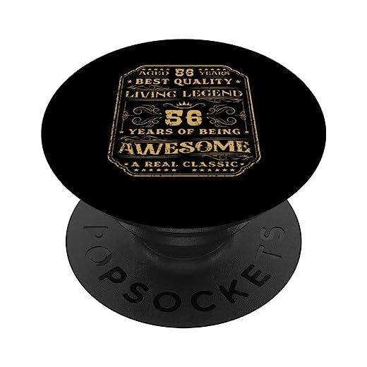 56 Años De Ser Impresionante 56 Años 56 Cumpleaños Hombre PopSockets PopGrip Intercambiable