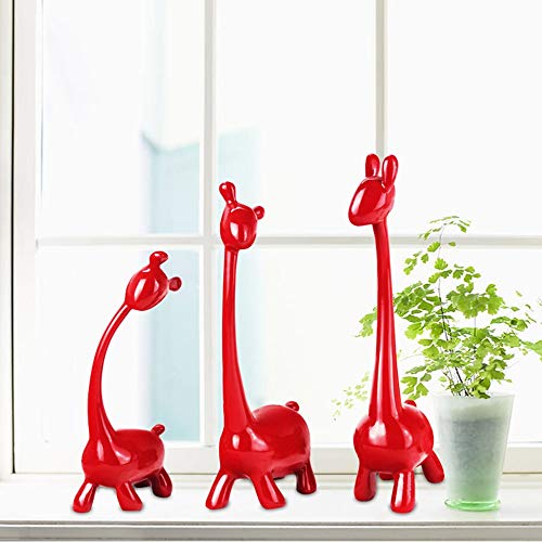 Fauve artisanale rouge en résine de prestige, sculpture européenne luxe - 4
