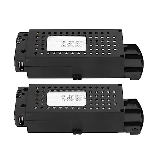2 Pezzi Batteria Drone 3.7V 3000mAh Batteria Al Litio Protezione Ricarica Batteria RC Portatile di...