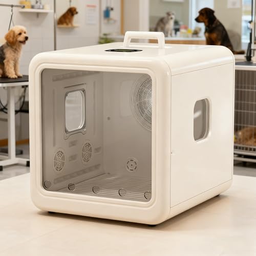 ORIDLECTAL Box Asciugacapelli, Asciuga Cane, Phon per Cani con Asciugatura