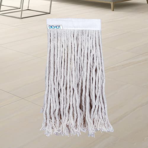 Image of Mop Heads 250GM Replacement Heavy Duty Commercial Grade Cotton Looped End Wet Industrial Cleaning Mop Head Refills 6 INCH (Pack OF1)