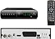 SQUADO BRAVIA Digitaler terrestrischer Receiver mit Fernbedienung, integriertem DVR und Freeview-Kanälen, 1080p, automatischer Tuner, HEVC H265, HDMI, USB, SCART, schwarz