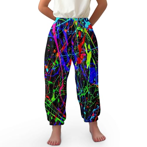 Image of Unisex Little Kids Yoga Trousers Bohemian Beach Pants Baggy Harem Activewear for Boys and Girls Age 3-10