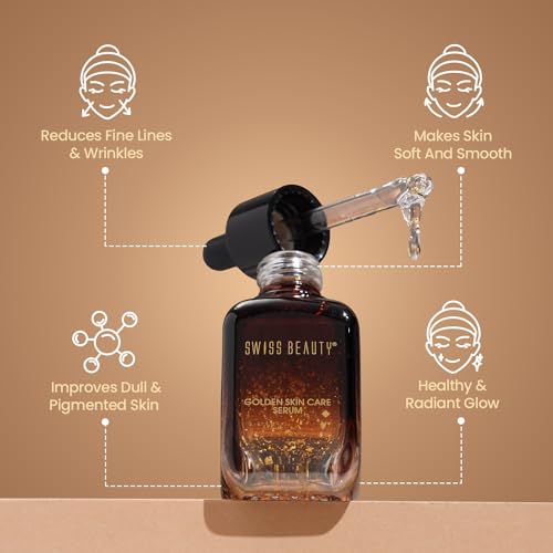 Swiss Beauty 24K Gold Lightweight Skin Care Serum | With Honey & Niacinamide | Reduce fine lines and wrinkles, gives radiant glow | For all skin... - Image 3