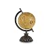 IMAX 5490 Colony Globe - World Globe Map, Globe Stand with Nickel Finish Base, Metallic Globe. Home Decor Accents