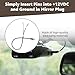Lakapre RJ11 Replacement Mirror Wire Power Cord Compatible with Uniden R8, R7, R4, R3, R1 Radar Detectors - 14 Inch Direct Wire Kit for Uniden Radar Detectors for Cars (3005201U)