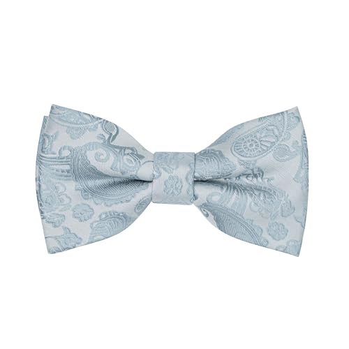 Paisley Bow Ties for Men Kids, Classic Adjustable Pre-Tied Bowties with Gift Box for Mens Wedding Party