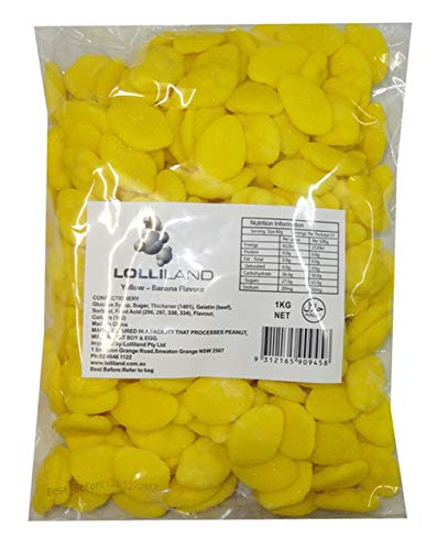 Lolliland Banana Clouds Lollies, 1 kg