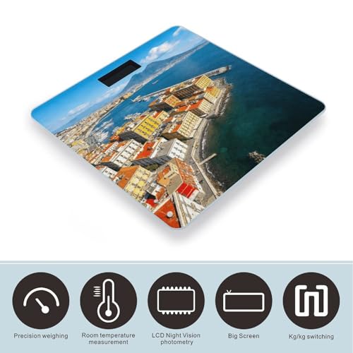 Naples balanza digital precisa para cuerpo, capacidad 180 kg miniatura 3