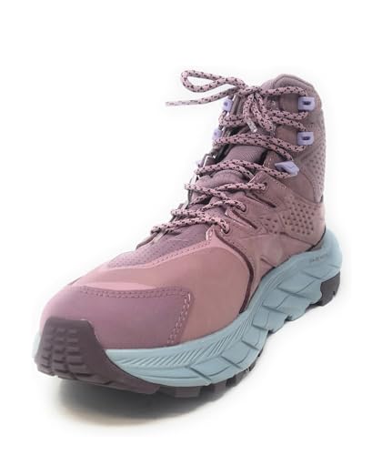 Bota de caminhada feminina Anacapa Mid GTX da Hoka, Malva melancólica - azul nuvem, 7