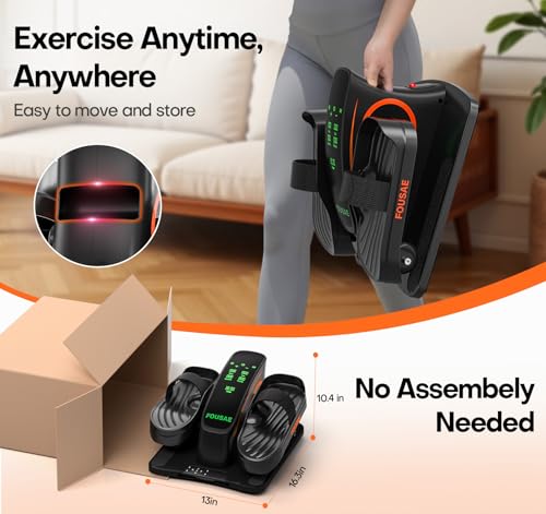 Under Desk Elliptical Machine, Upgraded 6 Adjustable Resistance &15 Speeds Electric Elliptical Leg Exerciser while Sitting for Seniors with Forward & Reverse Direction, Touch Screen and Remote Control by FOUSAE - Image 7