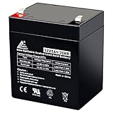 ECI Power 12V 5Ah - Rechargeable SLA Battery for Security System, Garage Door Opener Replacement, Fire Alarm Batteries, Sealed Lead Acid, 12V Battery Backup for 485LM / 53918/4228
