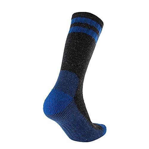 Cerebro Merino Wool Socks For Men, Cushioned Mid-Calf Socks Moisture Wicking Men's Hiking Socks For Home, Trekking, Outdoors (4Pairs Yellow+Green+Red+Blue) #TOP5