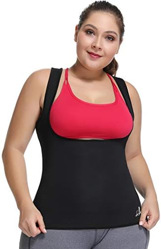 Amazon Com Joyshaper Waist Trainer Corset For Weight Loss Plus Size Workout Sweat Vest For Women Slimming Body Shaper Sports Outdoors