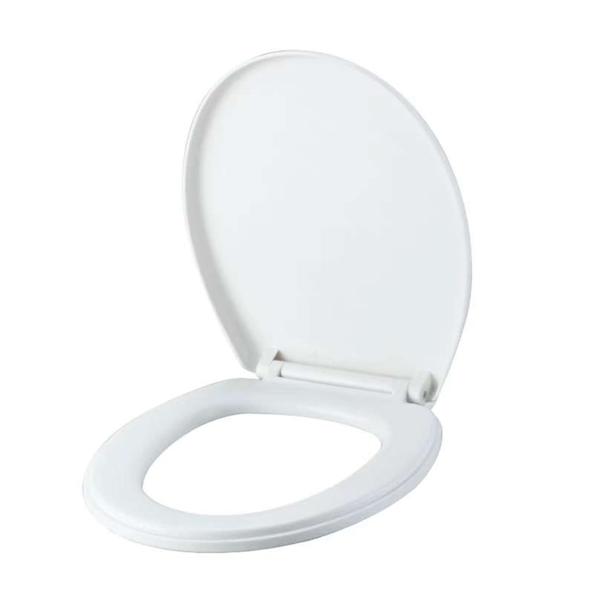 Tapa WC Universal con Cierre Suave, Asiento de Inodoro, Blanco,41x35cm. (Pequeña)