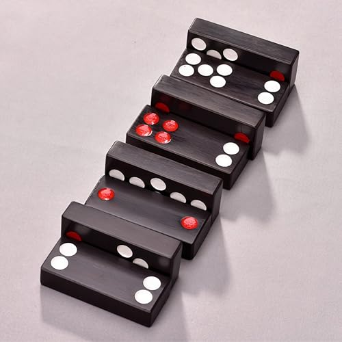 FENGSHUI-CAISHEN Juego tradicional chino Mahjong en madera miniatura 4
