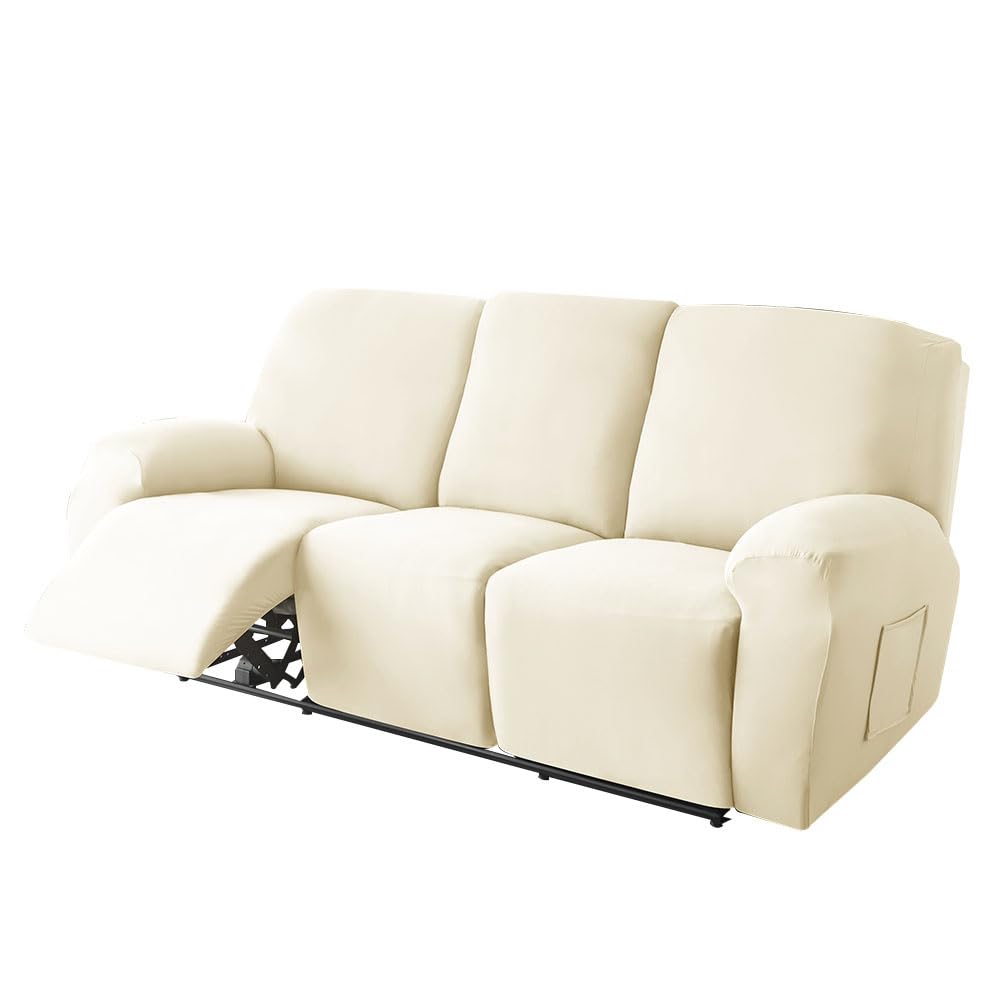 Funda elástica para reclinable de 3 asientos lavable contra manchas