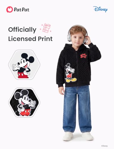 Image of Disney Girl /Boy Fleece Jacket Zipper Sherpa Fuzzy Hoodie Winter Coat 2-13Y