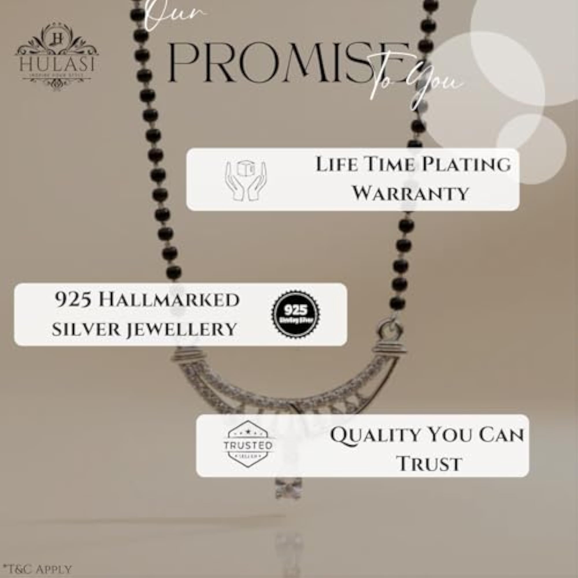 Women's 925 Sterling Silver BIS Hallmarked Mangalsutra