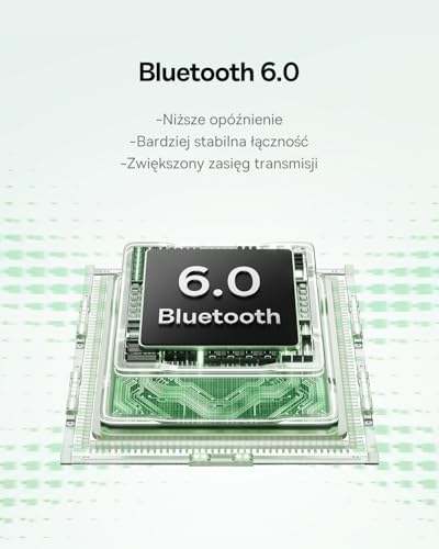 Baseus EP10 NC słuchawki douszne Bluetooth Noise Cancelling, słuchawki Bluetooth z -43 dB ANC, adaptacyjna redukcja szumów, słuchawki douszne z 4 mikrofonami KI czyste połączenia, IP55, czas