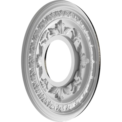 Image of Ekena Millwork 10 inchOD x 3 1 /2 inchID x 3 /4 inchP Baltimore Thermoformed PVC Ceiling Medallion (Fits Canopies up to 4 1 /4 inch), Textured Metallic Galaxy