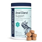Veterinary Formula Anal Gland Support for Dogs – Vet-Formulated No Scoot Chews with Pumpkin, Ginger, Agave Inulin & Probiotics – Supports Scooting, Stool Quality & Digestive Health, 60 Soft Chews
