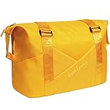 OMBRY Duffle Bag Women Weekender Bag Overnight Bags for Women Sports Gym Bag Personal Item Travel Bag Travel Tote Bags With Trolley Sleeve (S-Yellow)