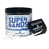 Horse Grooming Solutions Super Bands - White 1/4 Pound