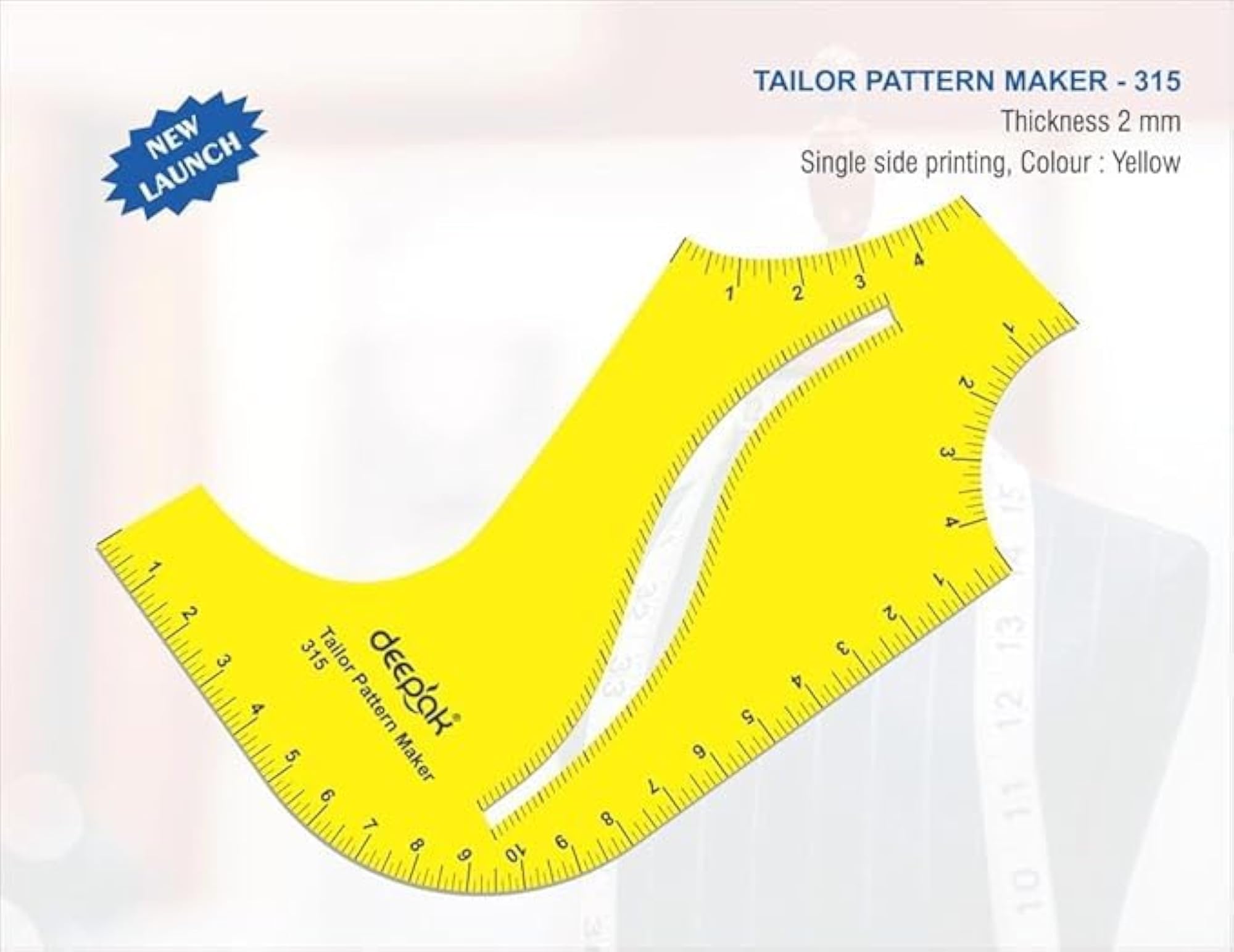Tailor's Multi Purpose Pattern Maker, Template for Necklines
