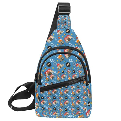 Bolso bandolera de policía Icon de 30x18x4cm impermeable y multicolor 9