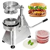 Máquina para hacer hamburguesas, prensa manual para hamburguesas para barbacoa y hornear, herramienta ideal para hamburguesas rellenas y de carne de res