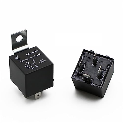 Relés automotrices 24V 40A de 4 pines para reparar fallos en aire acondicionado