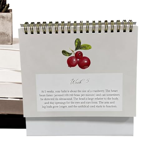 Pregnancy Calendar - Expecting Journal | Pregnancy Calendar for Expecting Moms, Hardcover Weekly Countdown Keepsake for Pregnant