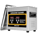 3.2L Ultrasonic Cleaner, 100W Stainless Steel Heated Cleaning Machine,Digital Ultrasonic Cleaning Machine,with Heater and Timer, rofessional Ultra Sonic Jewelry Cleaner for Glasses, Rings, Small Parts