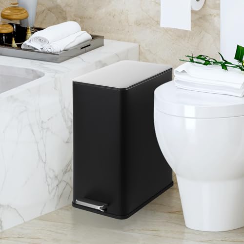 Caneca de basura rectangular acero inoxidable 15L miniatura 6