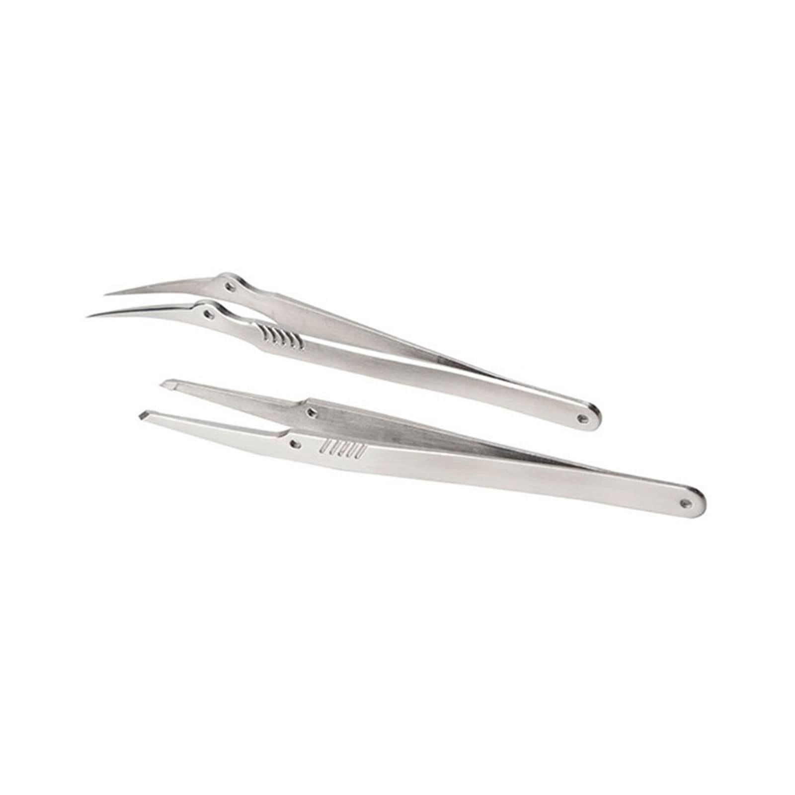 JINGYAN Pęsety Stainless Steel Curved Tip Tweezers Set Kit Welding Sorting Precision Electronic Products Components Hand Tools