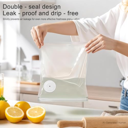 Image of 39-Pack BPA-Free Vacuum Sealer Bags with Pump Included - 3 Sizes, Reusable Meal Bags with & Without Air Valves for Freshness - Microwave & Freezer Safe for Meal Prep & Food Storage