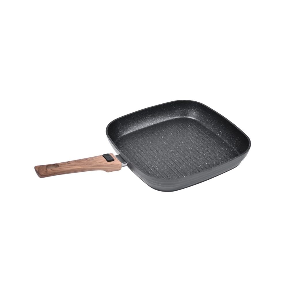 Durandal Poêle grill à steak 28 cm Légende à manche amovible - Poêle à griller antiadhésive