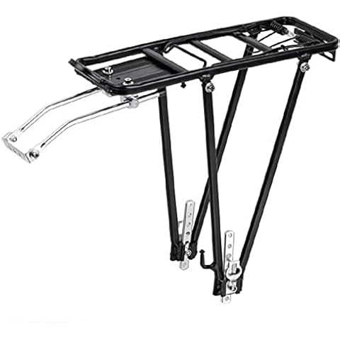 rockible Rear Bicycle Bike Rack Luggage Rack, Multi Purpose Rear Seat, Pannier Rack for Mountain Bikes, Biking Bag Storage Organizer Stand Support Cover