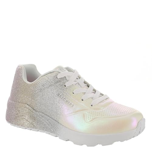 Skechers Baskets Uno Lite pour filles chaussure de sport blanche en taille enfant