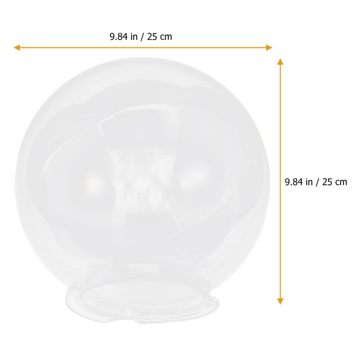 Globi per Lampioni da Giardino, Paralume Globo in Plastico per Lampadine, Protegge la Luce, Facile da Smontare, per Piazze e Ville