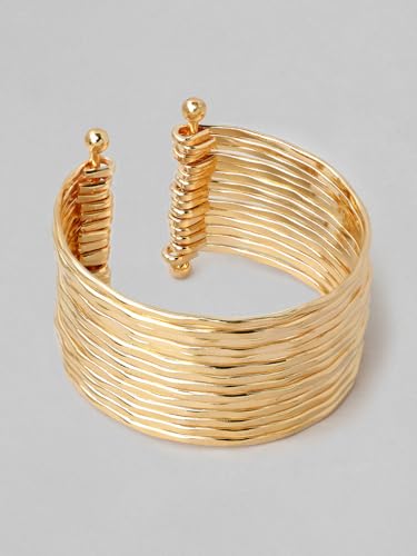 Image of Rubans Cuff Bracelet Stylish Statement Western Jewellery Gift for Women & Girls