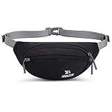 ★Angemessene räumliche und große Kapazität - Diese Bauchtasche bietet ausreichend Stauraum. Bumbag mit 4 Taschen bietet Platz für alles, was Sie haben, wie Samsung oder iPhone X, Pässe, Handtuch.