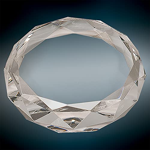 Ravanox Personalized 3" Clear Round Crystal Paperweight, Custom Engraved Glass Paperweight For Employee Recognition, Appreciation, Retirement And More #TOP4