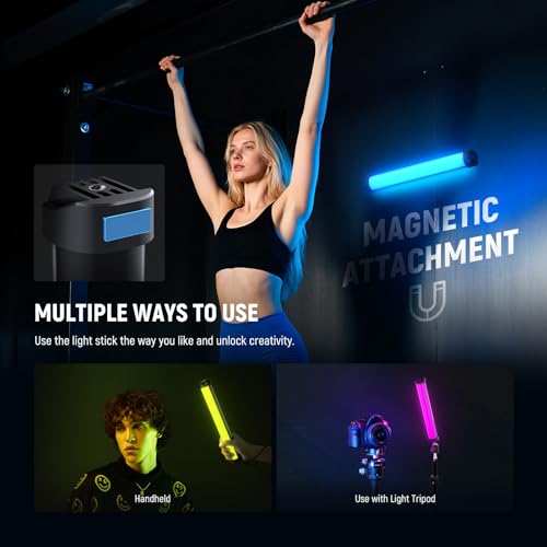 Image of NEEWER Basics 12 inch Magnetic RGB Light Wand, CRI95 Dimmable 8W, SL30
